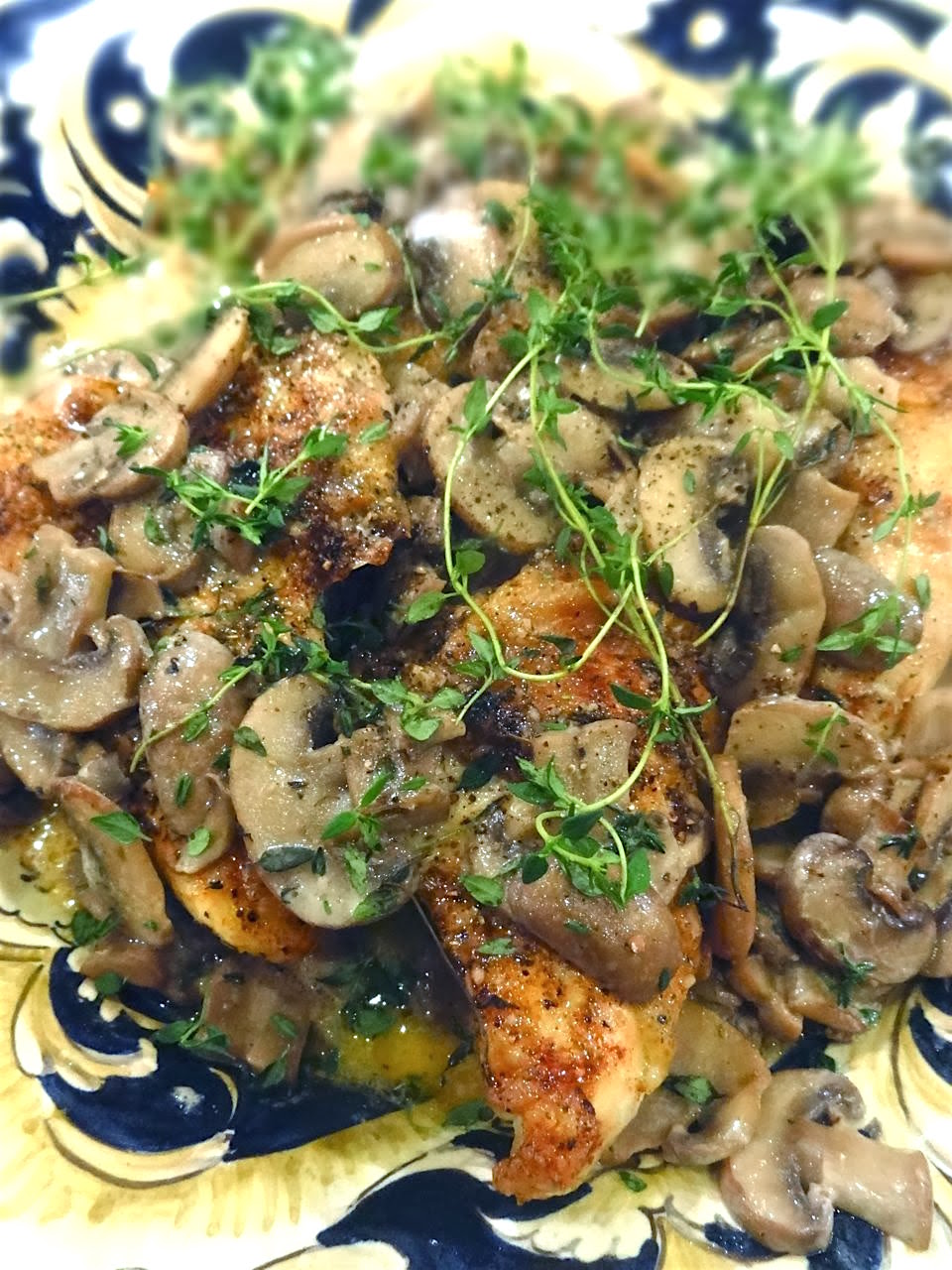 Scrumpdillyicious Chicken Marsala with Mushroom Cream Sauce