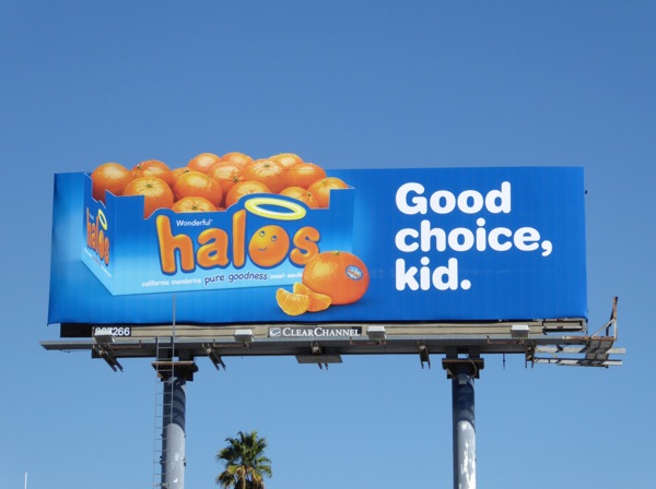 Halos Good choice, kid billboard Halos Good choice kid billboard