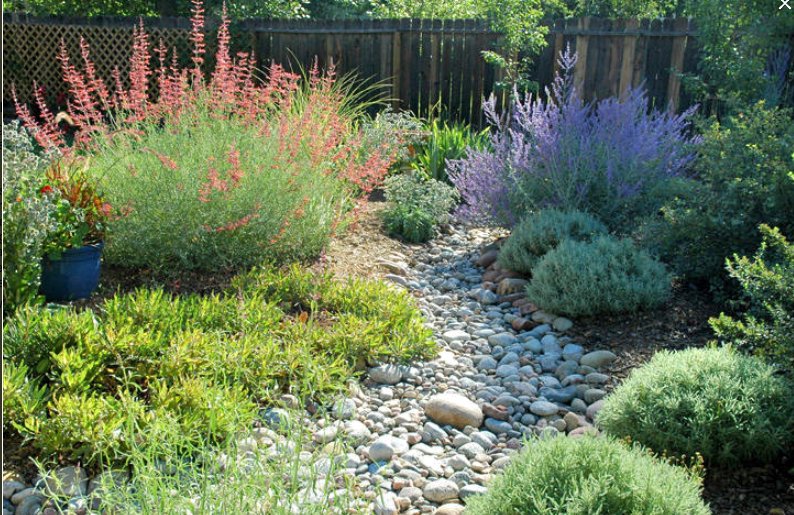Natural Stream Modern Ending Water Feature Natural Stream Modern Ending Water Feature