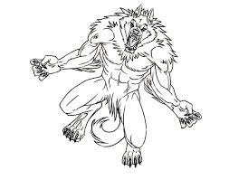 Werewolf coloring pages 8