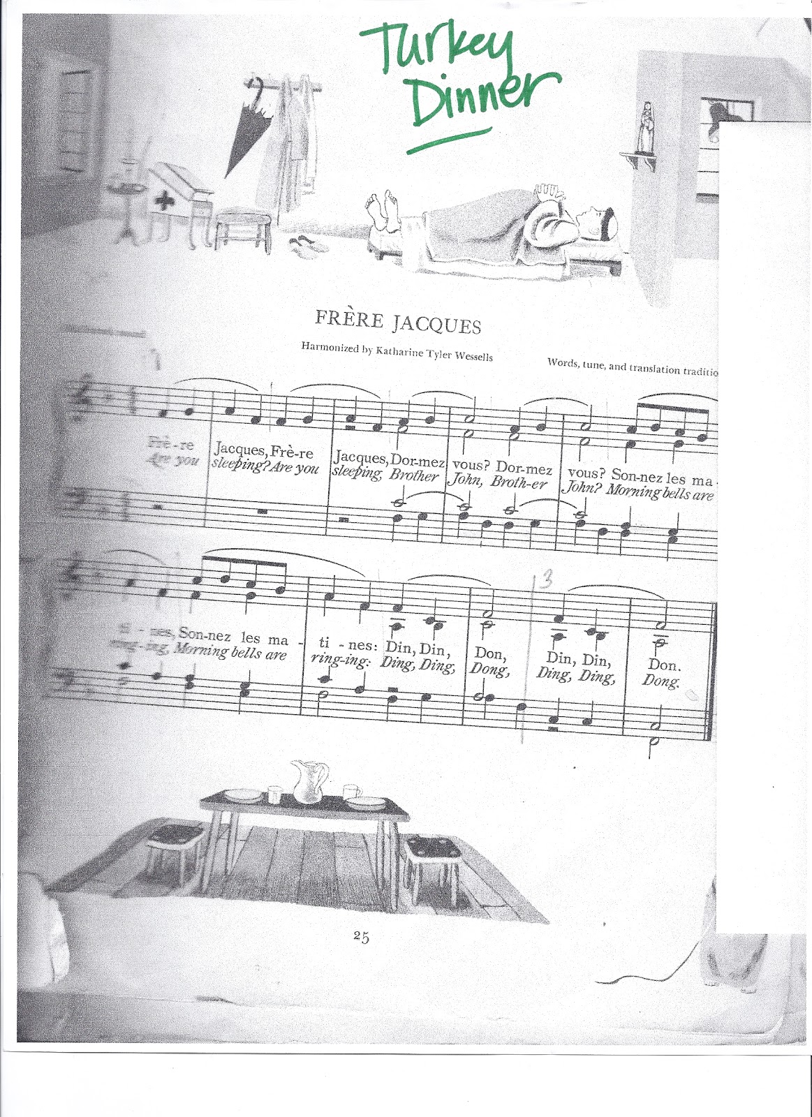 Brittany's Musical Notes Turkey Dinner