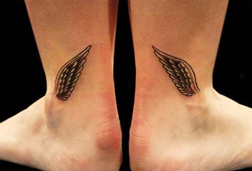 ankle angel wings tattoo ayak bileği kanat dövmesi ankle angel wings tattoo ayak bileği kanat dövmesi