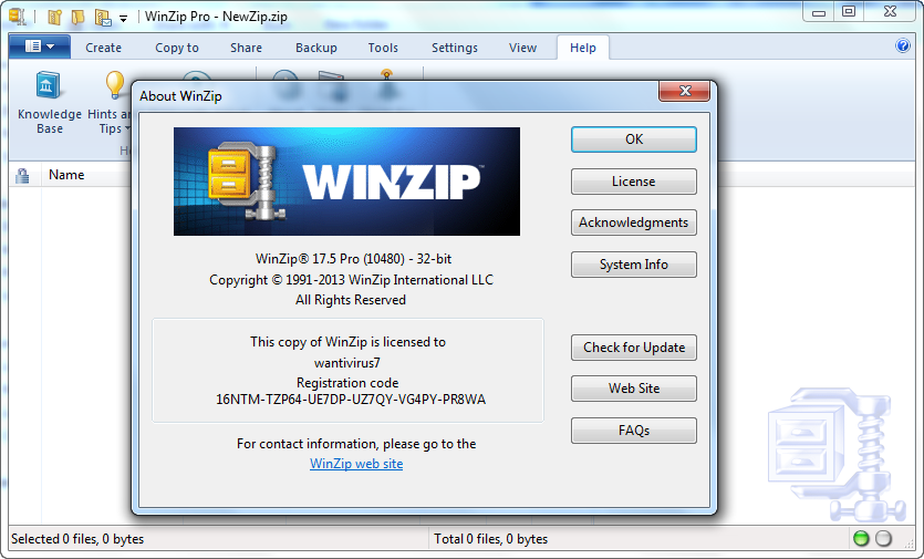 winzip 17.5 serial key free download