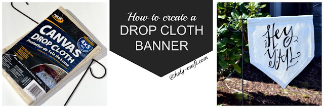How to create a drop cloth banner