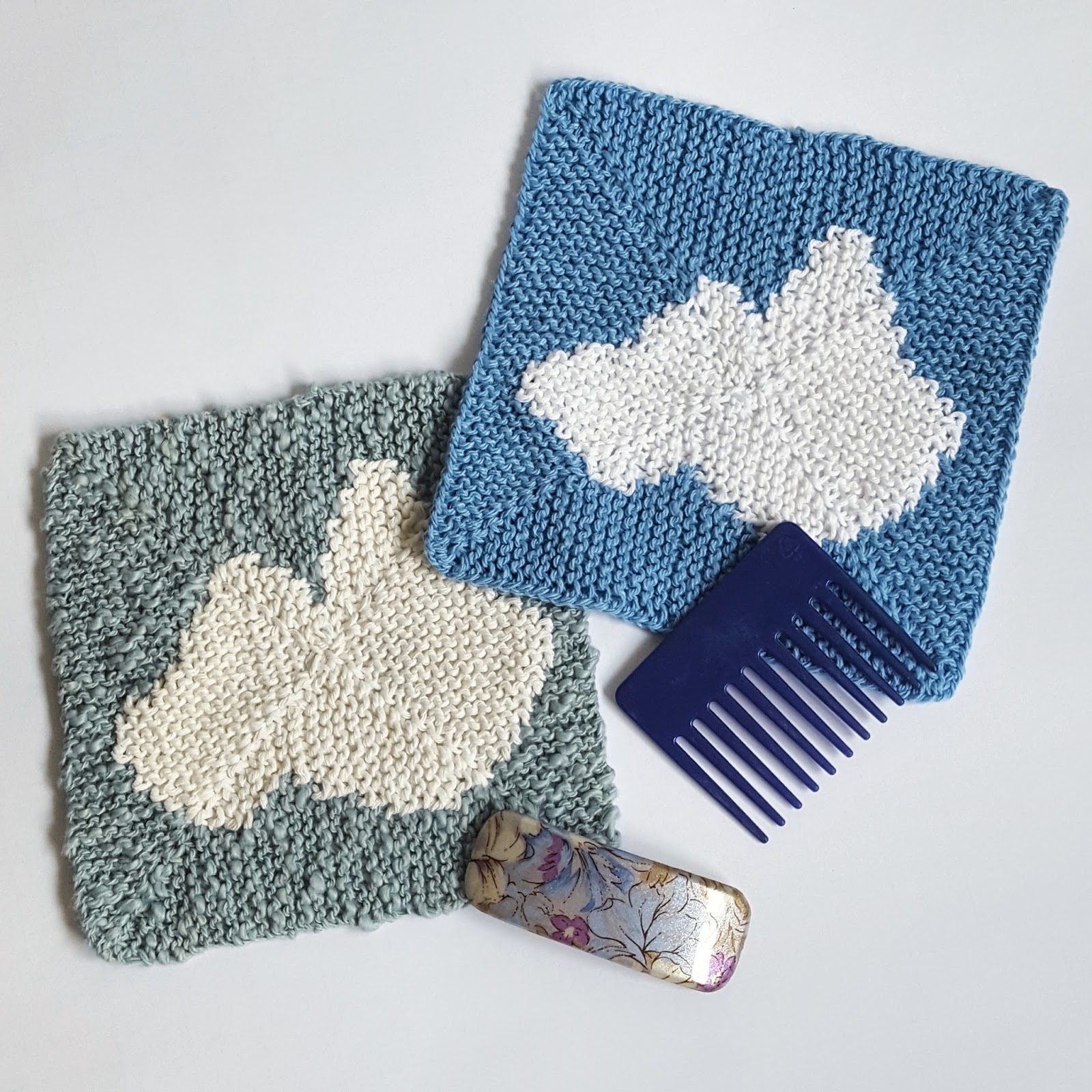 Knitting and so on Wölkchen Washcloth