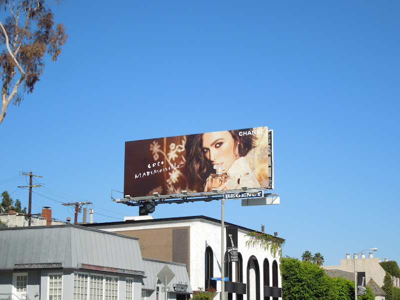 Coco Mademoiselle Chanel fragrance billboard Coco Mademoiselle Chanel fragrance billboard