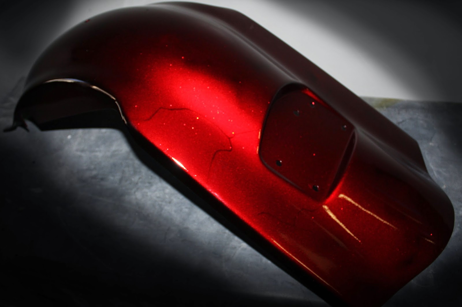 Online Motorcycle Paint Shop Candy Apple Red / Silver with blade graphic