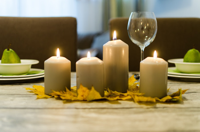 jesienna aranżacja stołu