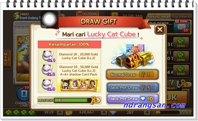 Jackpot Draw Edisi Lucky Cat Cube dan Shadow Card