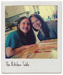 everything happens at the kitchen table…