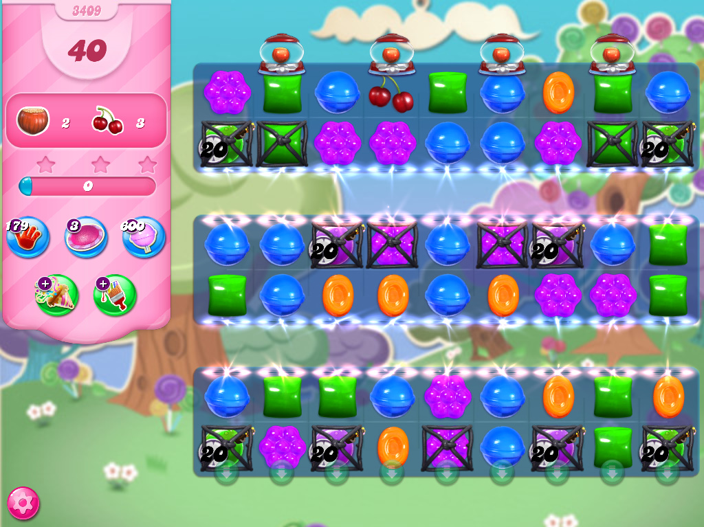 Candy Crush Saga level 3409 Candy Crush Saga level 3409