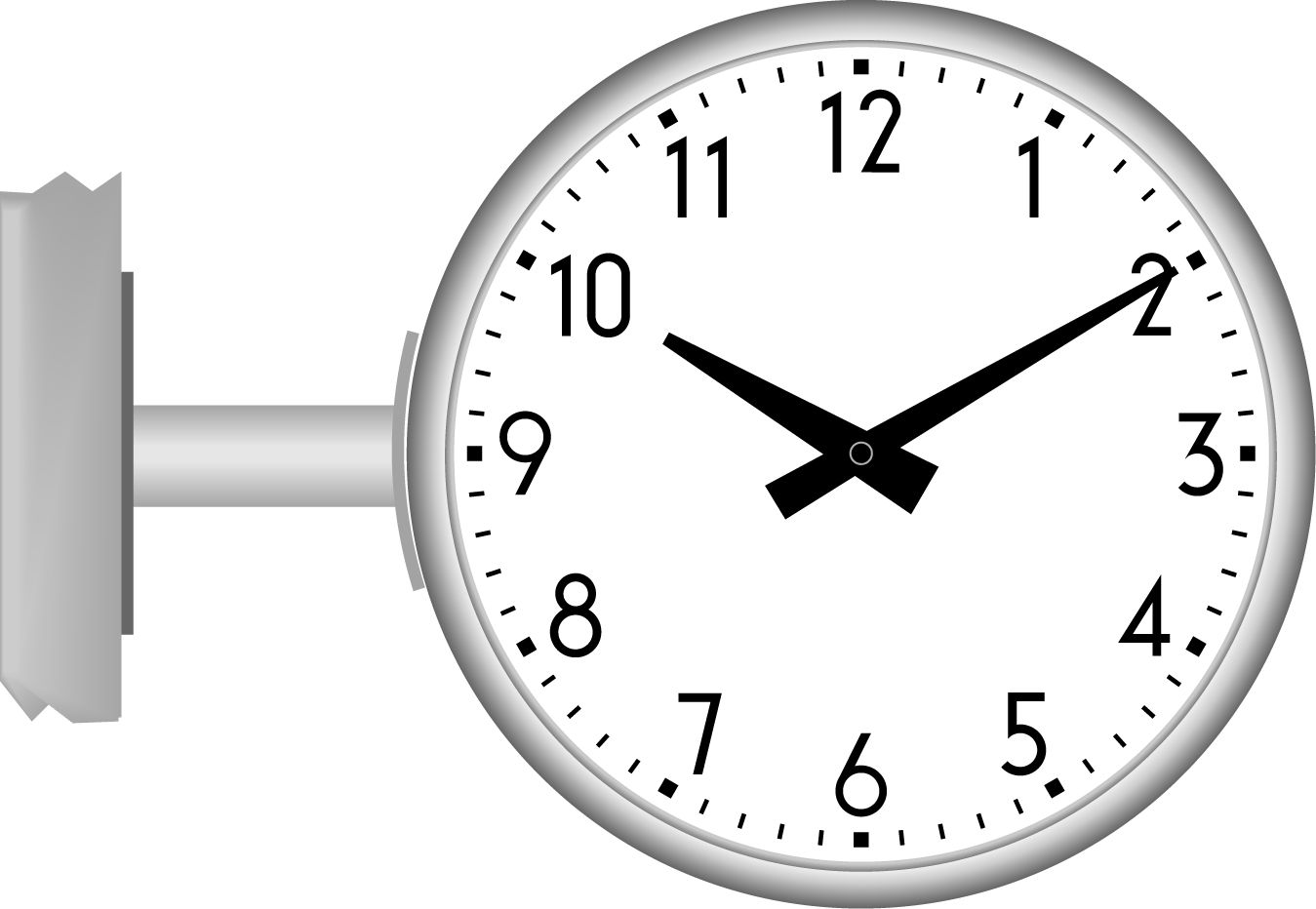 Hora en reloj digital