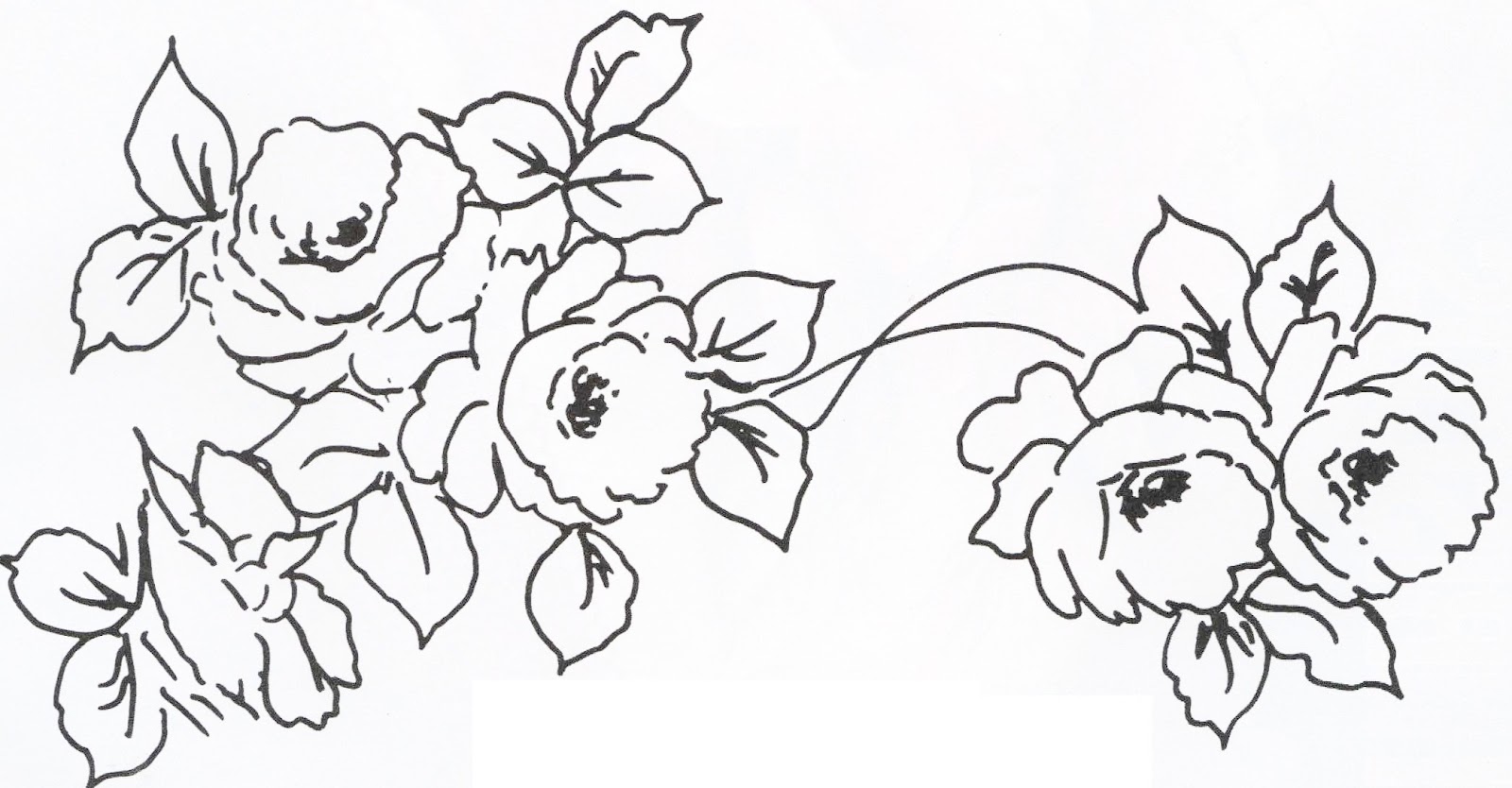 desenho de rosas para imprimir