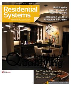 Residential Systems - October 2016 | ISSN 1528-7858 | TRUE PDF | Mensile | Professionisti | Audio | Video | Home Entertainment | Tecnologia
For over 10 years, Residential Systems has been serving the custom home entertainment and automation design and installation professionals with solid business solutions to real-world problems. Each monthly issue provides readers with the most timely news, insightful reporting, and product information in the industry.