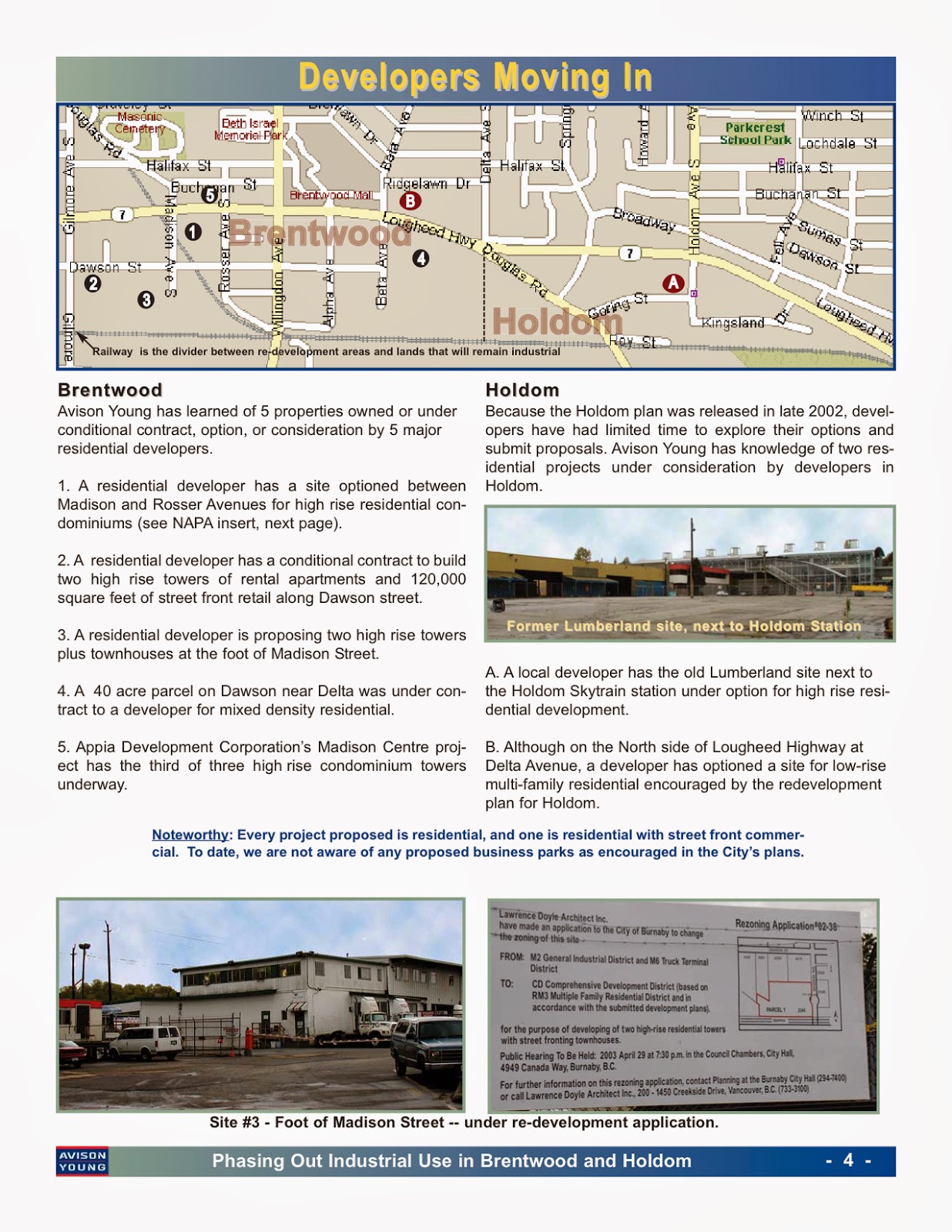 Brentwood Station Background for current and future Brentwood developments