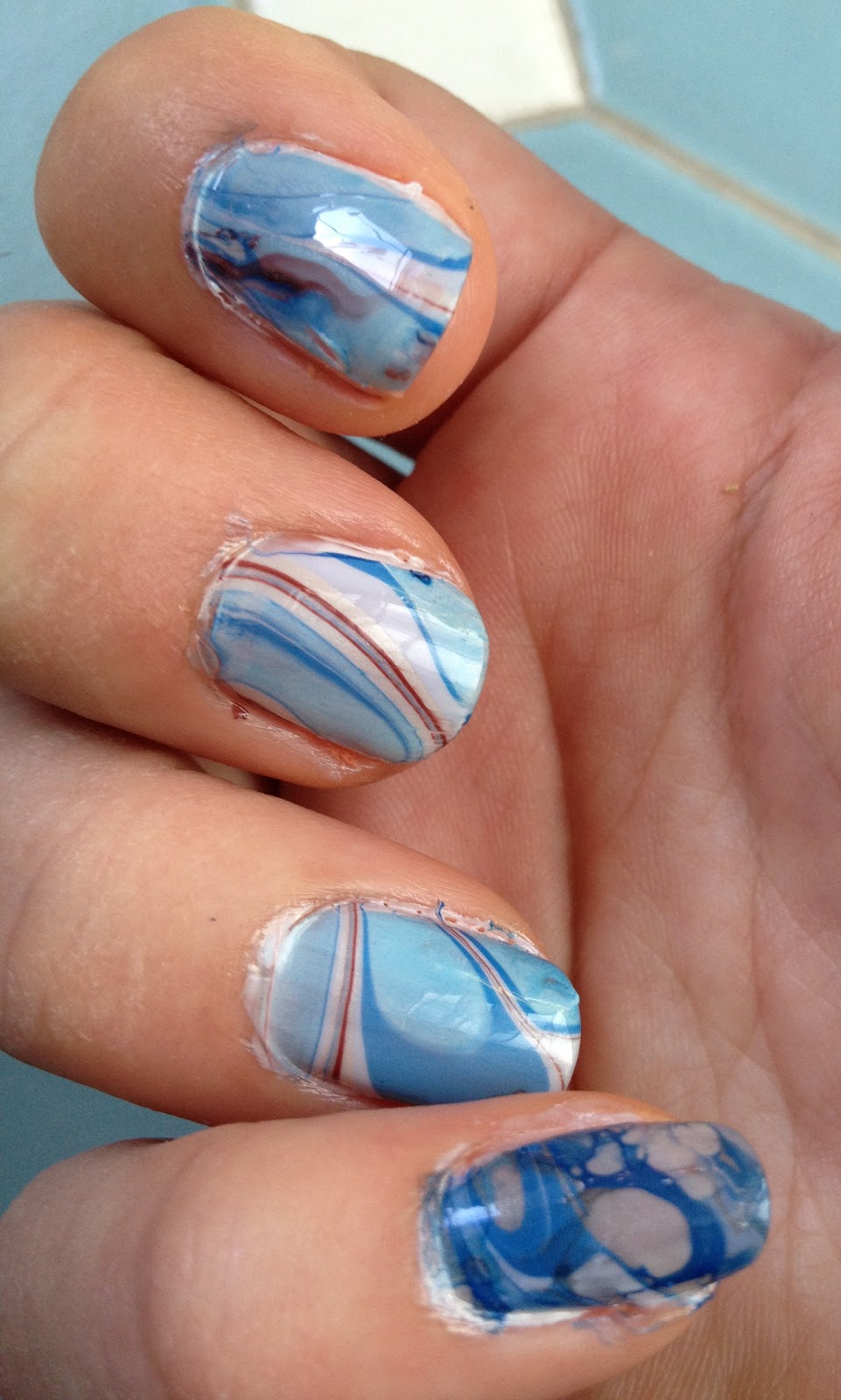 Don't MIS It Marble Nail Art DIY