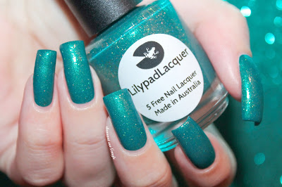Swatch of the nail polish "Amphitrite" from Lilypad Lacquer