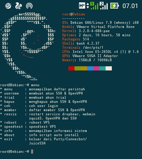 Debian root. Debian root