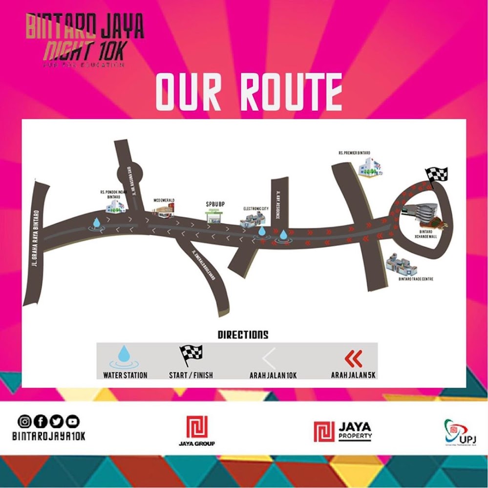 Bintaro Jaya Night 10K • 2019 Rute Rute Bintaro Jaya Night 10K • 2019