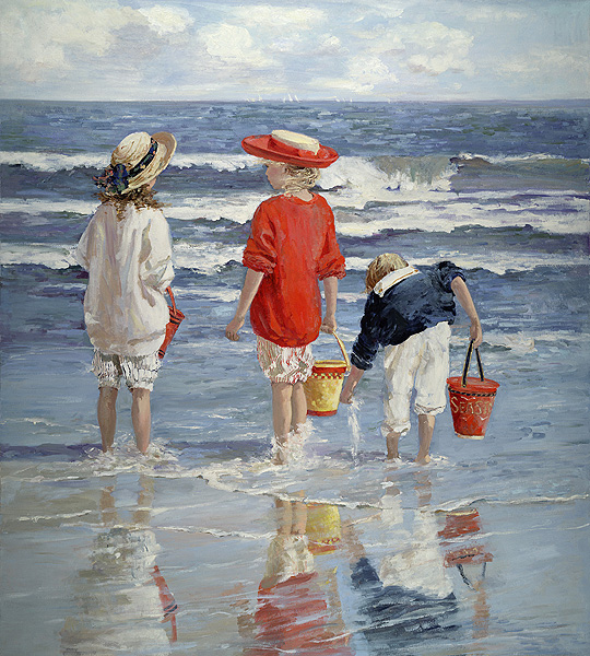 Sally Swatland |Beach Oil Painting #artpeople