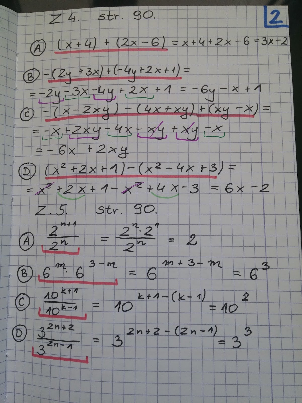 Wyrażenia Algebraiczne Sprawdzian Gimnazjum 1 Matematyka Z Plusem Chomikuj Matematyka z plusem podręcznik 2 klasa gimnazjum rozwiązania zadań: 4