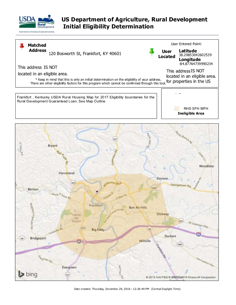 Kentucky USDA Rural Housing Loans Kentucky USDA Mortgage Loan