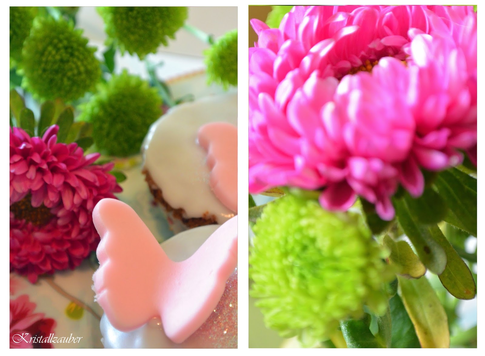 Kristallzauber {Rezept} Schmetterling Glitzer Muffins