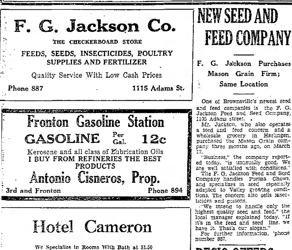Brownsville Station W.R. Jackson Feed and Seed