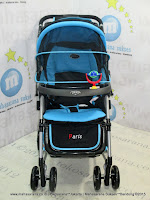 Kereta Bayi Pliko PK399 Paris Parent Tray 3-Layer Kanopi Light Blue