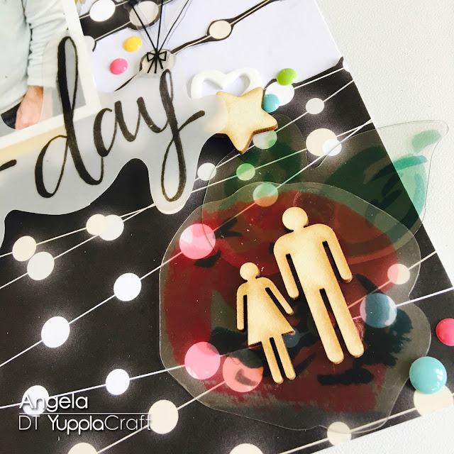 Happy Day Bro Scrapbook Layout by Angela Tombari for Yuppla Craft DT