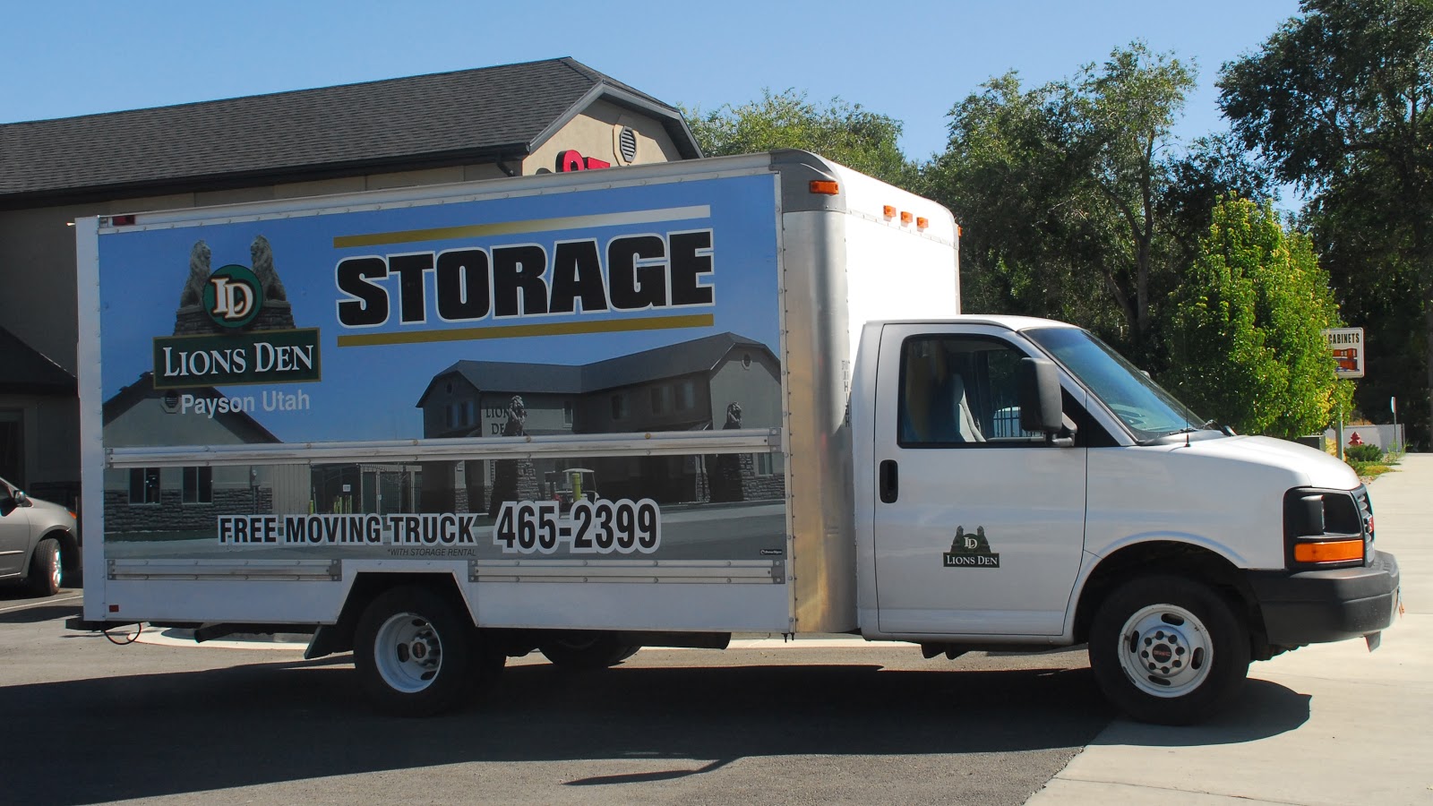 Lion's Den Storage FREE moving truck!