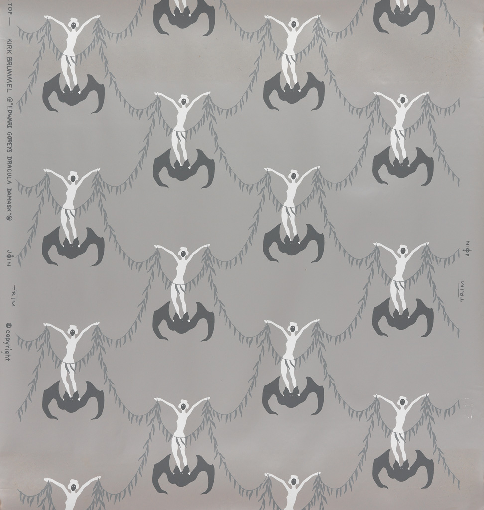 Edward+Gorey+Dracula+Damask+Wallpaper.jpg (972×1024) Edward gorey