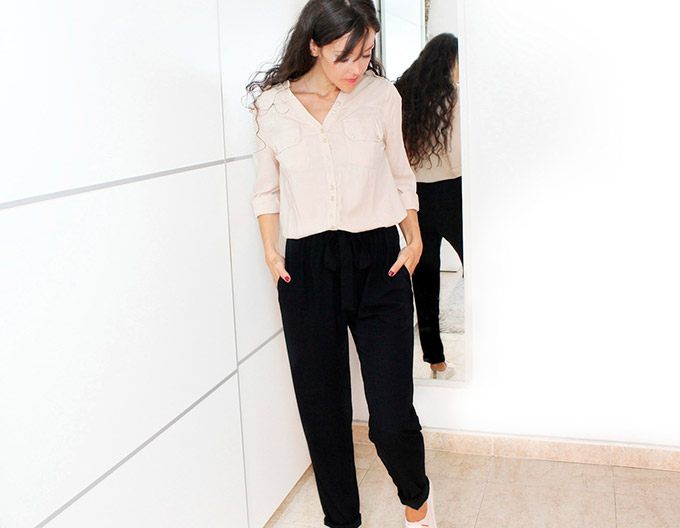 DIY PANTALON CON BOLSILLOS Y LAZO EN LA CINTURA diy-pantalon-con-bolsillos
