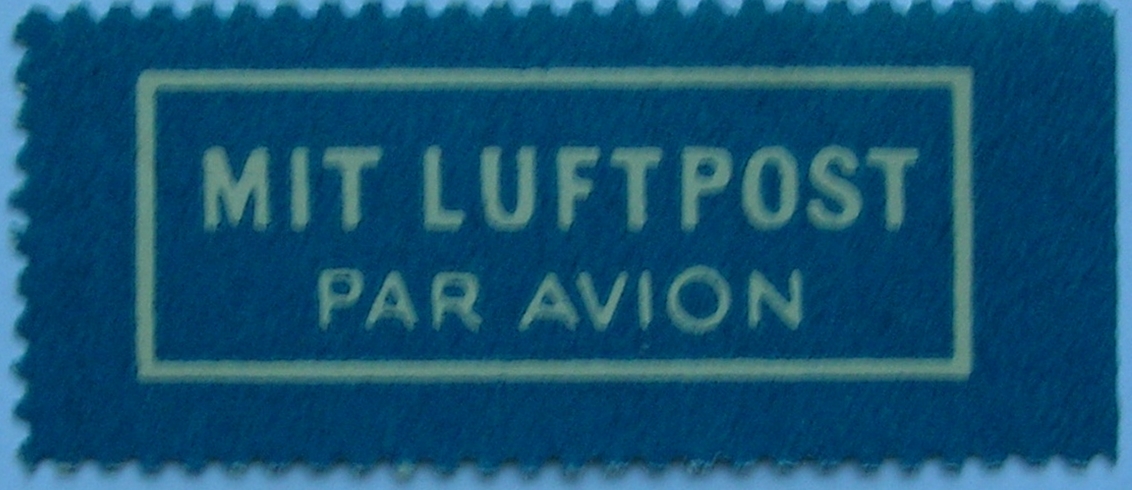 International Airmail And Priority Mail Labels: Germany: Airmail labels