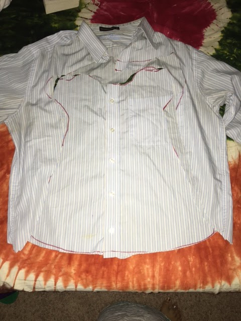 frock from old shirt