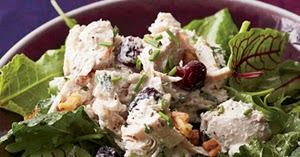 GOOD FOODIE: Walnut -Cranberry Turkey Salad