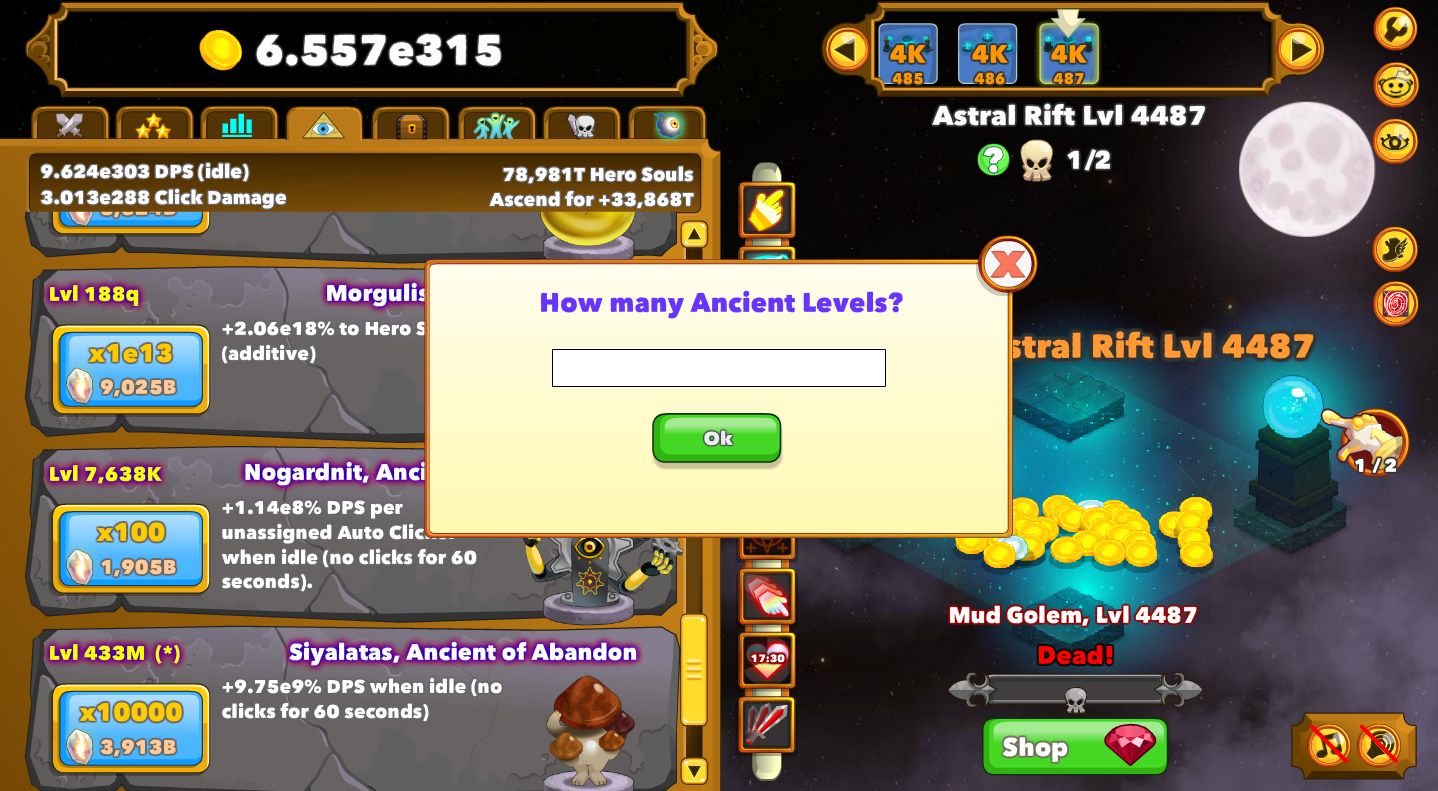 Clicker Heroes おすすめの効率計算サイトとその使い方 Okuhira06