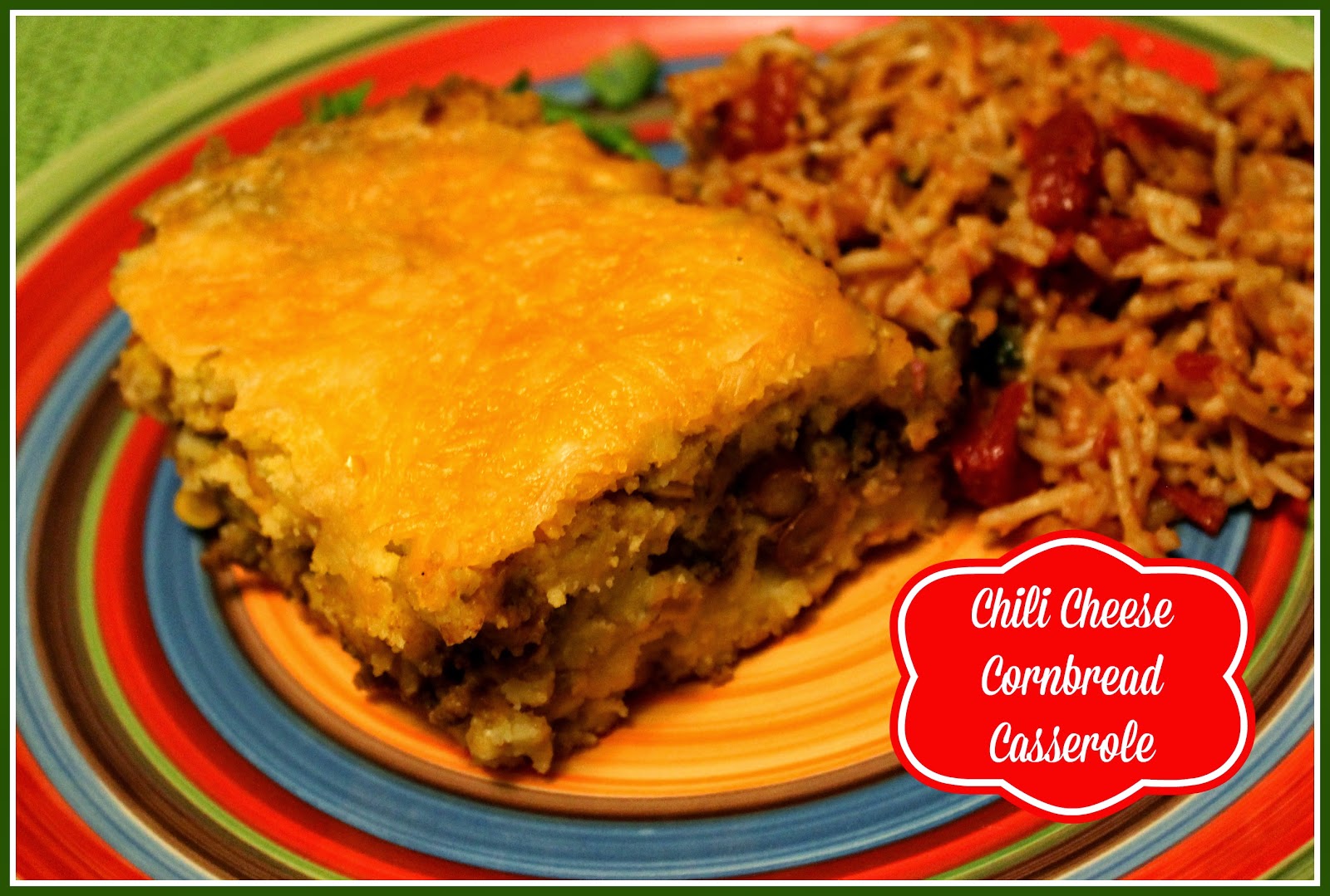Sweet Tea and Cornbread Chili Cheese Cornbread Casserole!