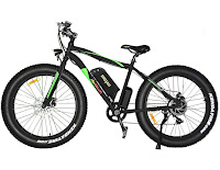 Addmotor MOTAN M-550 Fat Tire Electric Bicycle, with 17" frame, 26" x 4" fat tires, 500 watt motor, 48v 10.4ah Samsung lithium ion battery, speeds up to 23 mph, distance range 30-55 miles