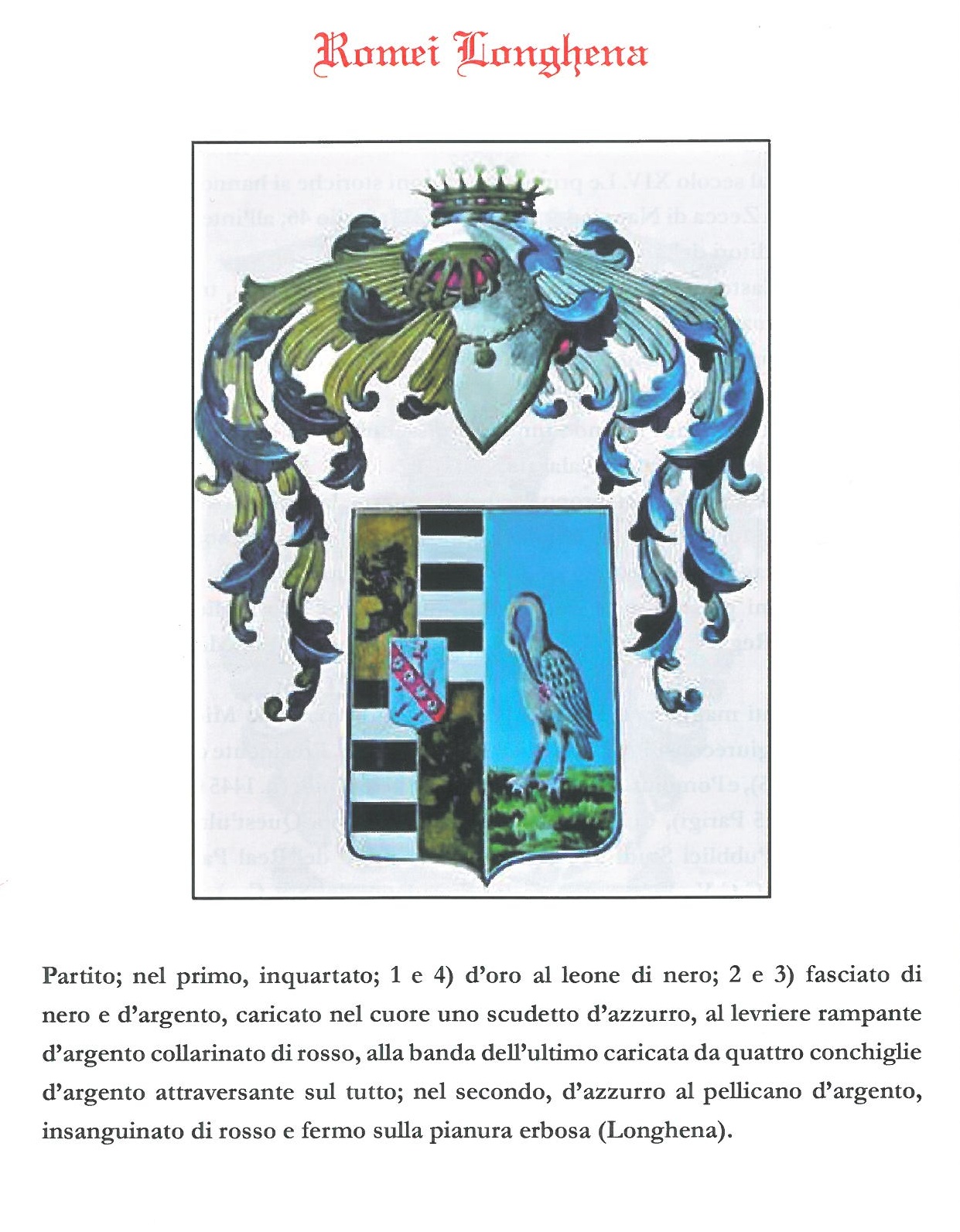 ARALDICA EUROPEA Nuova raccolta di araldica italiana