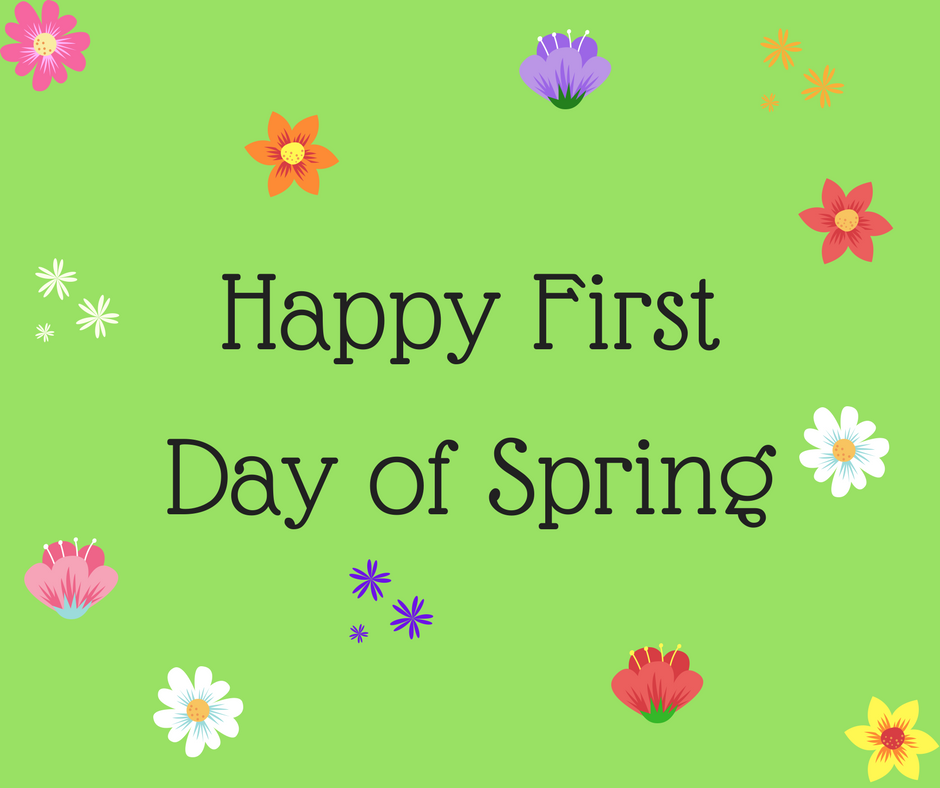 First day of many. First Day of Spring. Happy Spring Day. Congratulations with first Day of Spring. Happy first Day of Spring 1 March.
