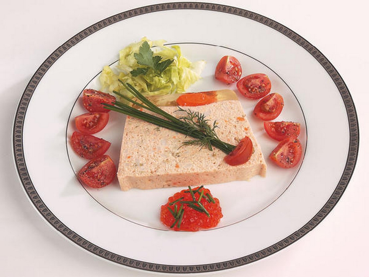 Recettes principales Terrine de truite saumonée au fromage fouetté