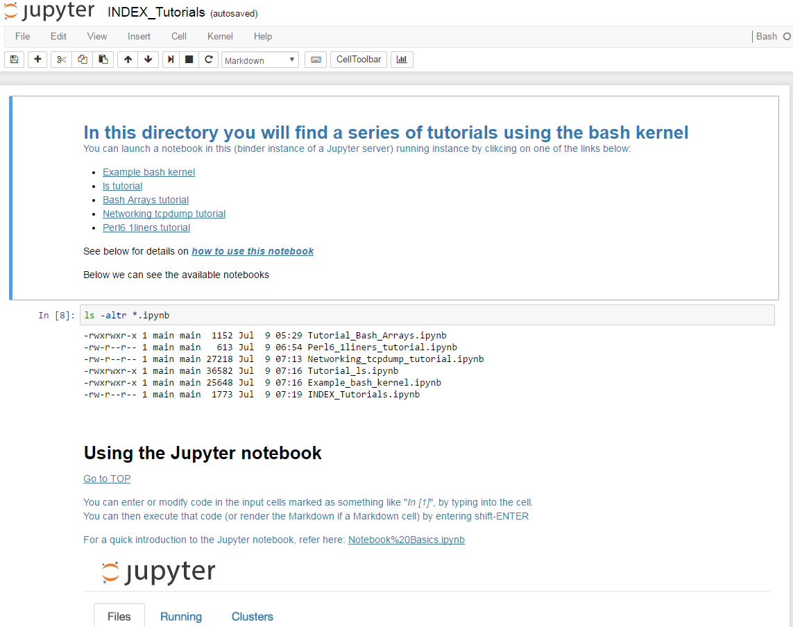 Mikes' Techno Blog tcpdump runnable) tutorial under MyBinder