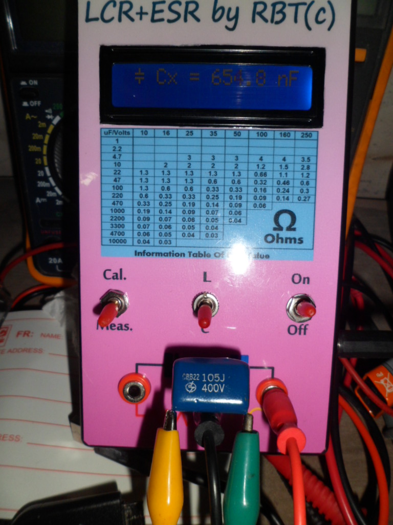 RBT's Tech Depot DIY LCR+ESR Meter