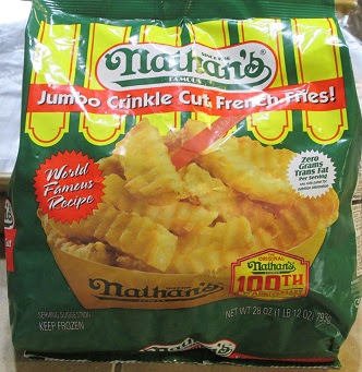 Nathan's French Fries, Crinkle Cut, Jumbo