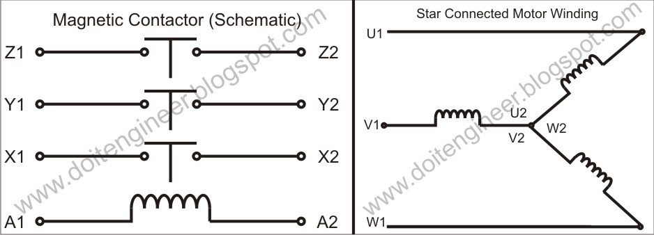Direct Online Starter Schematic Diagram