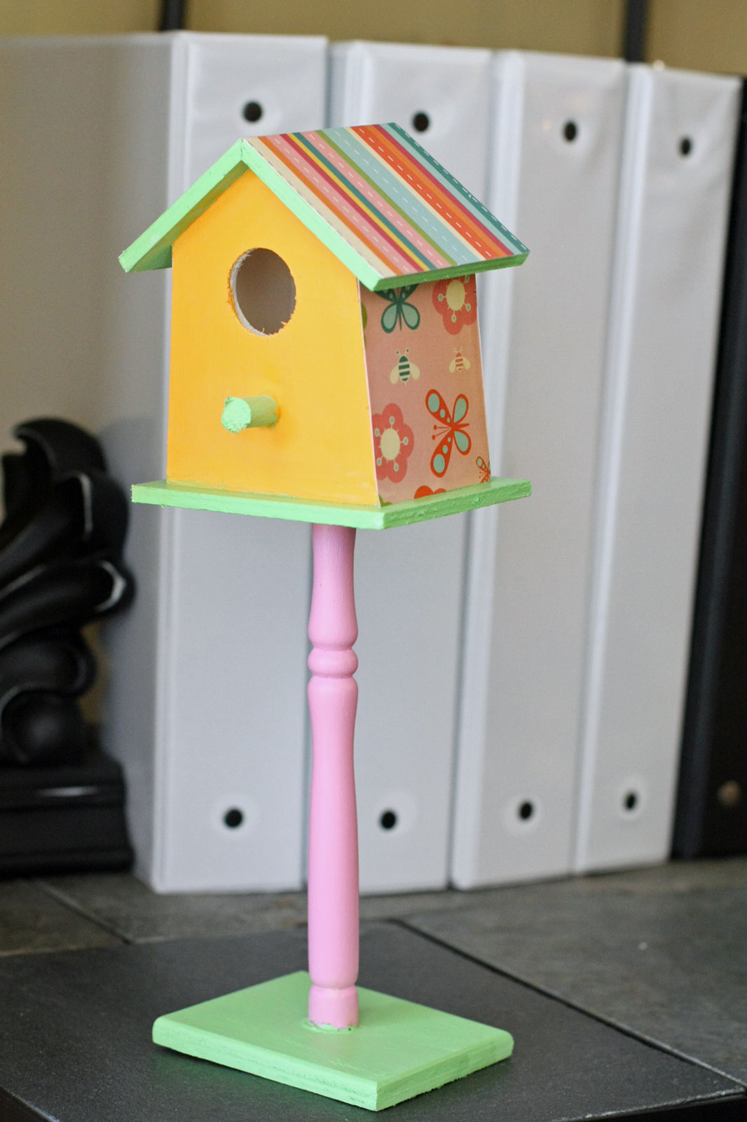 Mini painted birdhouses
