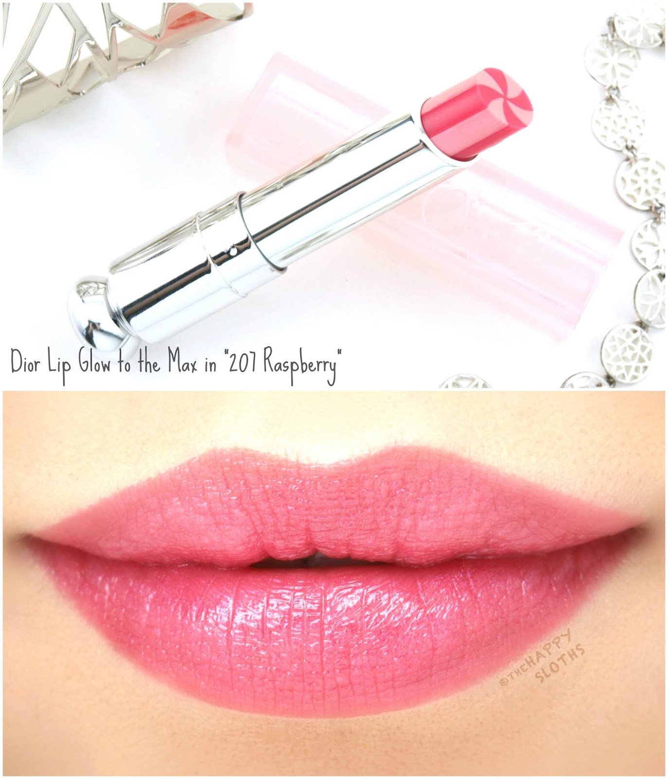 Dior | Lip Glow to the Max in "207 Raspberry": Review and Swatches