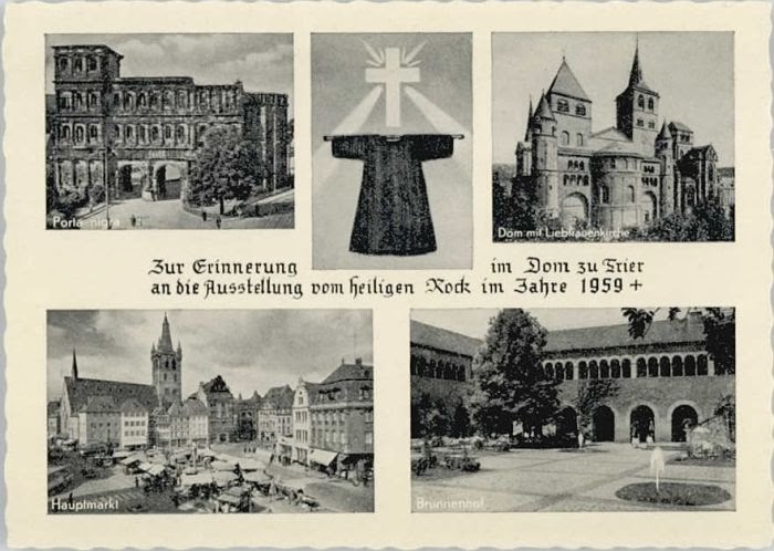 Ο άρραφος χιτώνας του Χριστού στον Καθολικό Ναό της Τρηρ (Trier) Γερμανίας. http://leipsanothiki.blogspot.be/