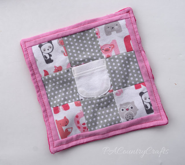 quilt made from baby sleeper Mini quilt made from baby clothes